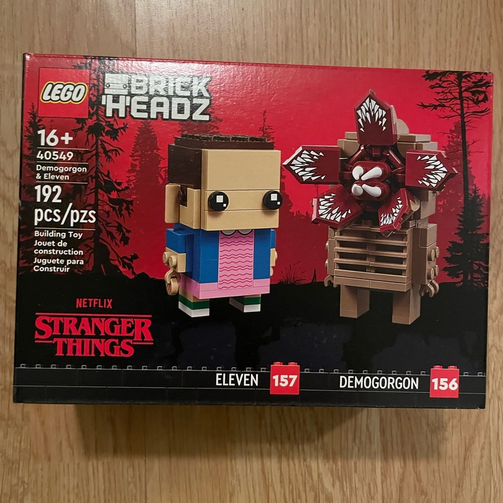 Stranger Things Demogorgon & Eleven Lego Set # 40549 192 pieces New Sealed Box